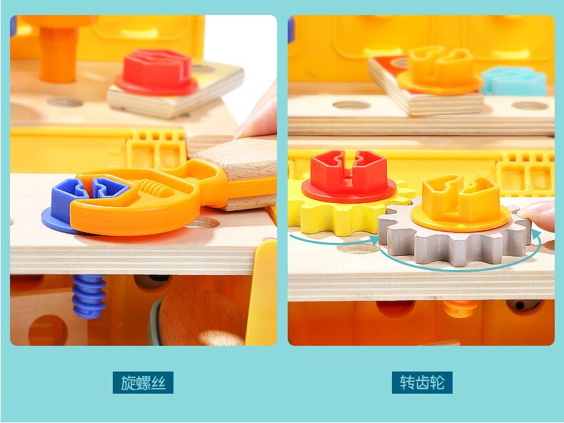 Wooden Construction Toy Truck for Hands-On Learning