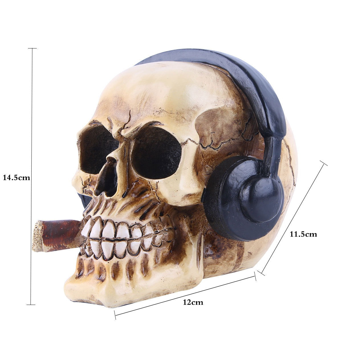 Skull Headphone Decor for Edgy Room Personality Accent