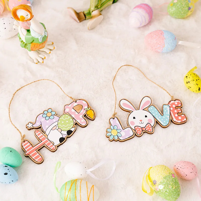 Easter Hanging Pendants — Colorful LOVE And HOP Decor