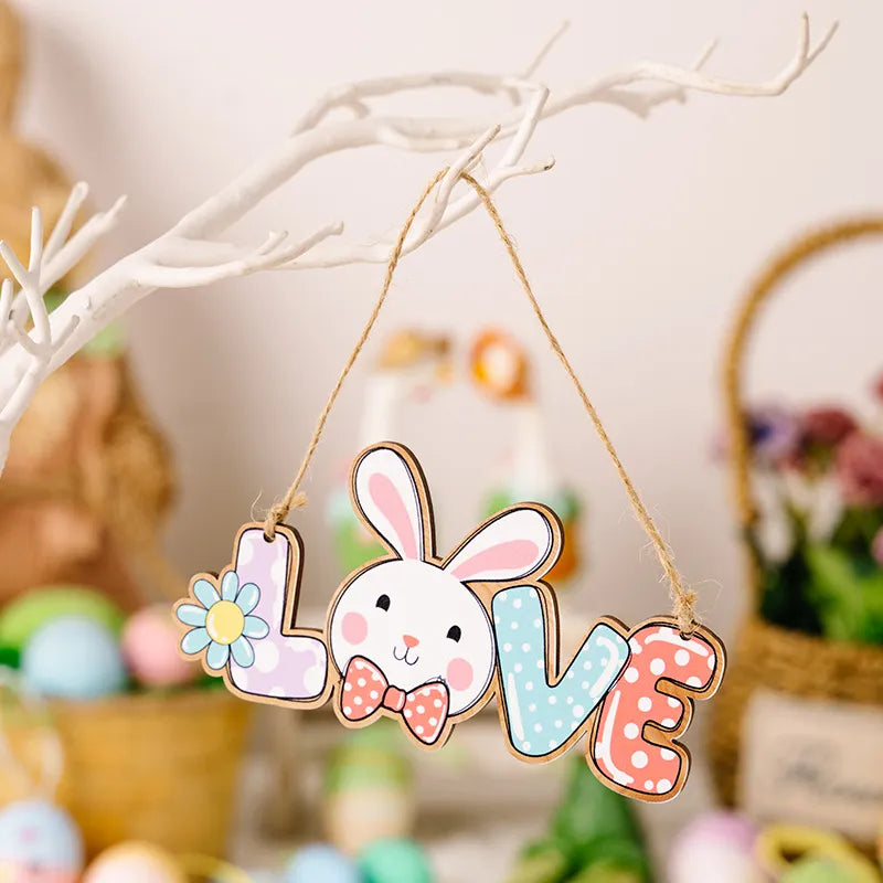 Easter Hanging Pendants — Colorful LOVE And HOP Decor