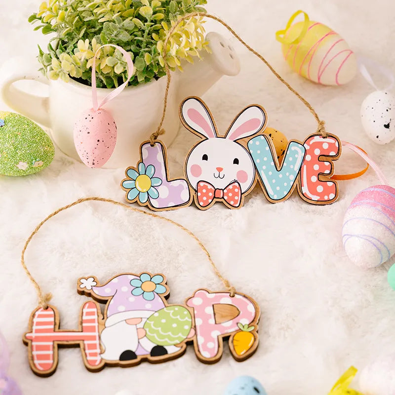 Easter Hanging Pendants — Colorful LOVE And HOP Decor