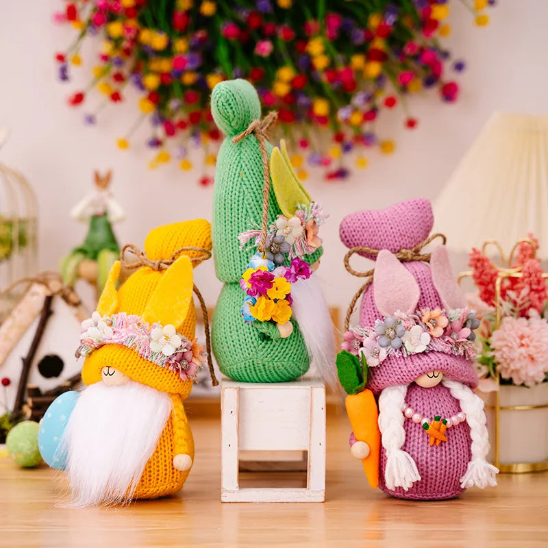 Easter Rabbit Gnome Decoration for Cheerful Spring