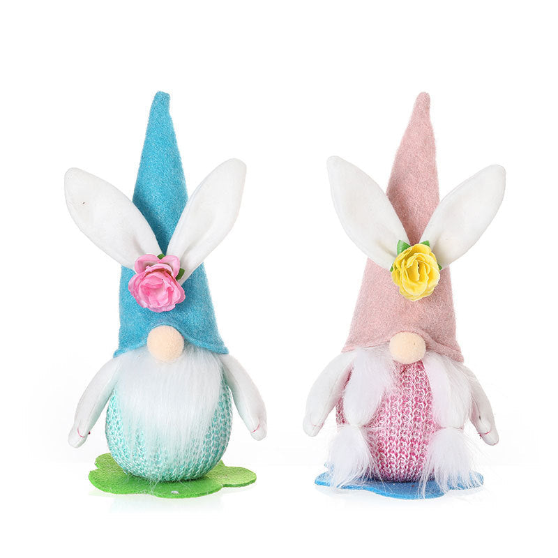 Illuminated Easter Bunny Gnome Décor Set of 2 Lights