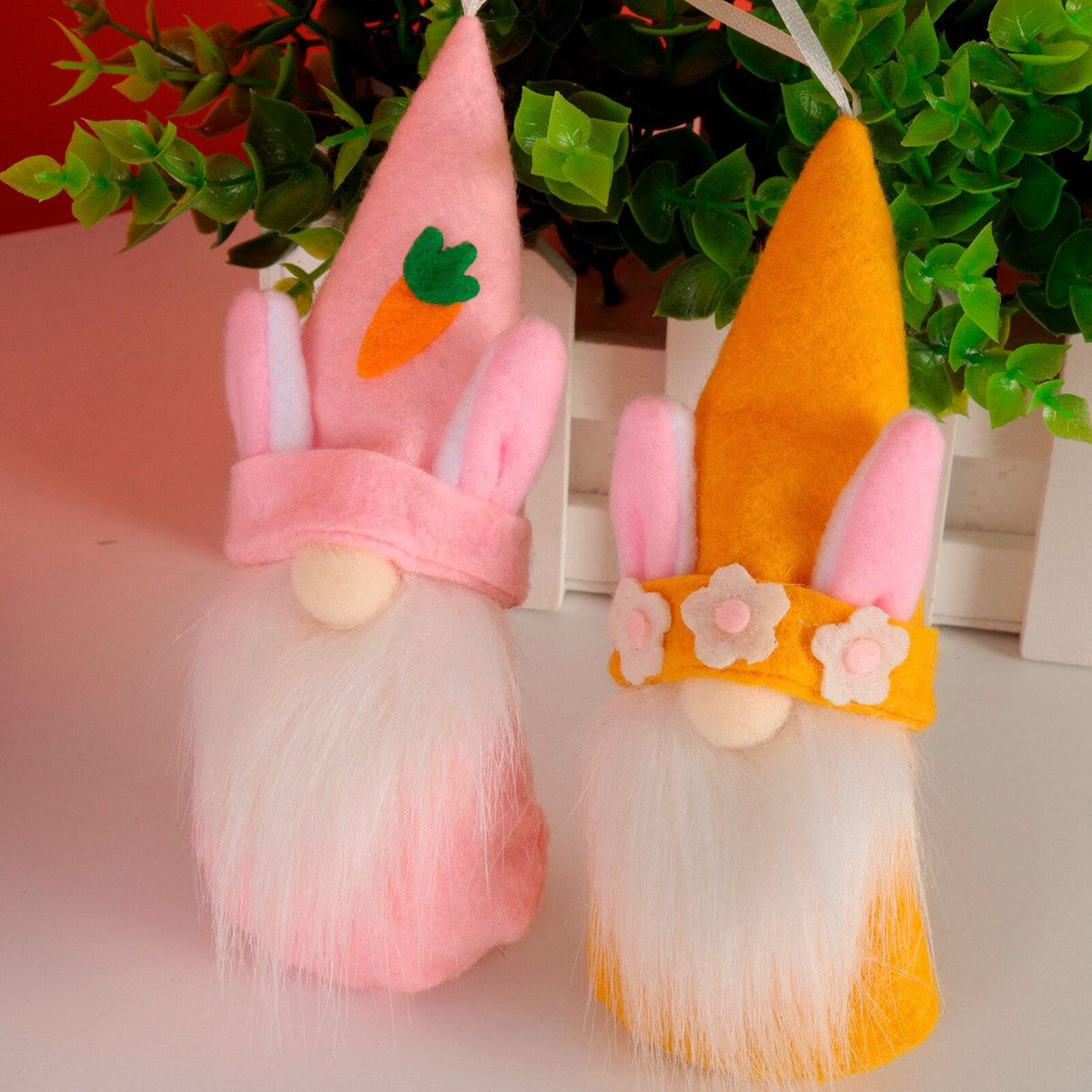 Easter Gnome Hanging Decorations – 3-Piece Plush Set
