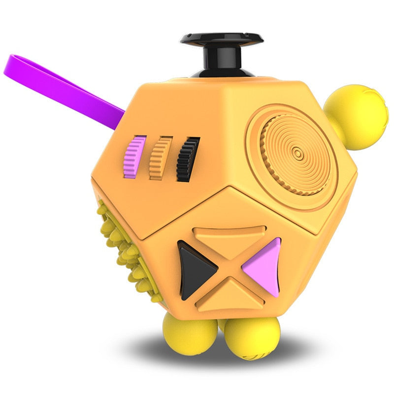 12-Sided Fidget Toy for ADHD Focus & Stress Relief