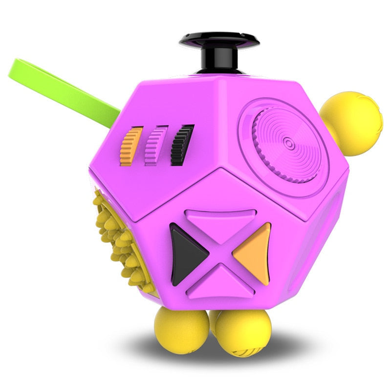 12-Sided Fidget Toy for ADHD Focus & Stress Relief