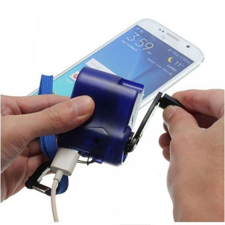 Hand Crank Emergency Phone Charger for Camping & Hiking