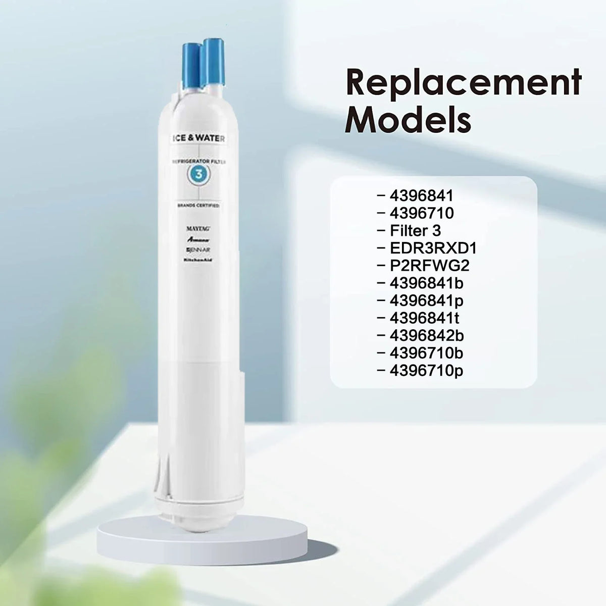 Certified Fridge Water Filter for Clean Ice and Water