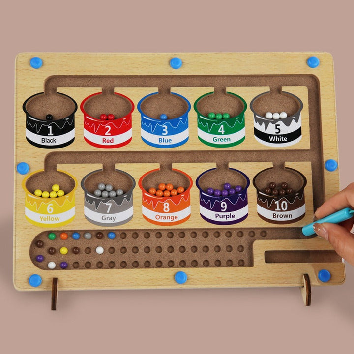 Magnetic Color Sorting Toy for Fine-Motor Learning