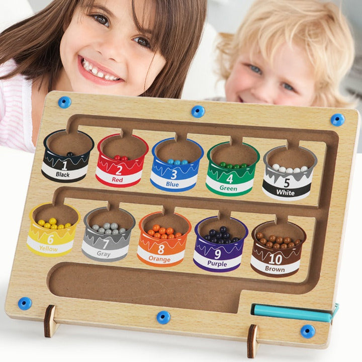 Magnetic Color Sorting Toy for Fine-Motor Learning