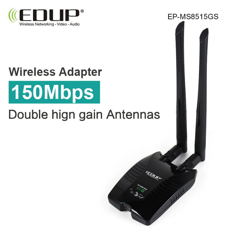USB Wi-Fi Adapter with Dual 5dBi Antennas for Desktop