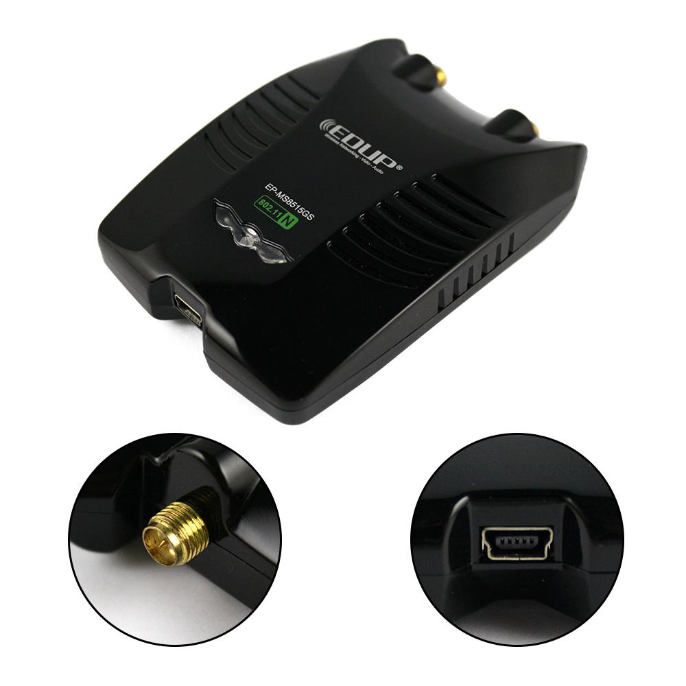 USB Wi-Fi Adapter with Dual 5dBi Antennas for Desktop