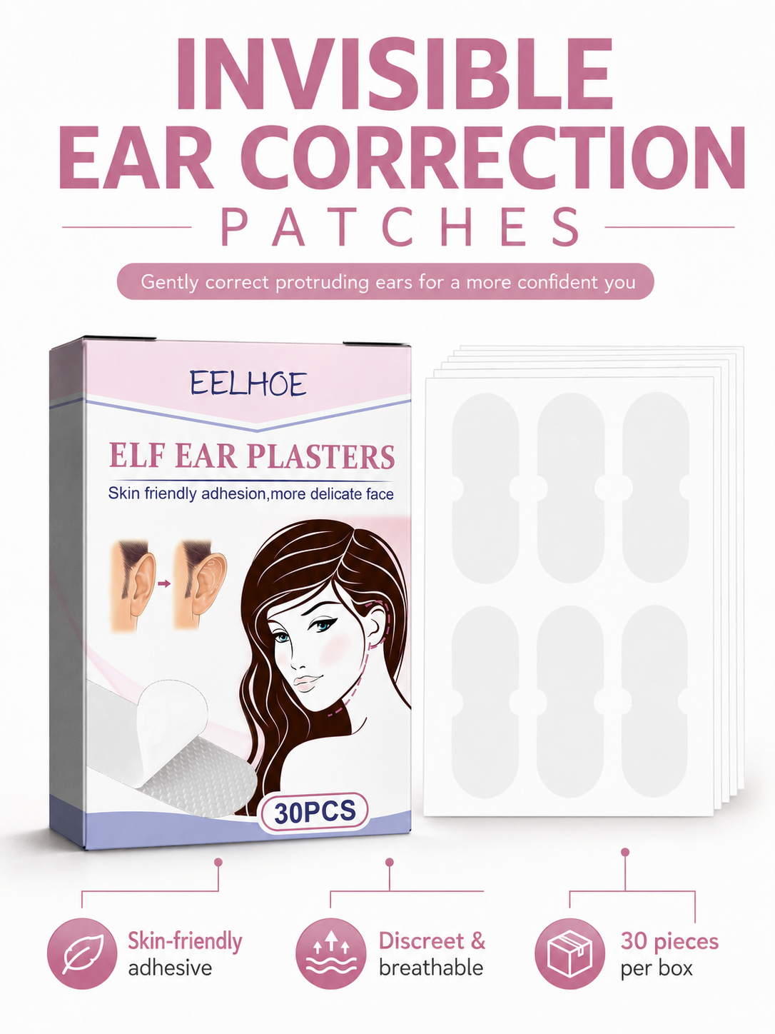 Invisible Ear Correction Patches — 30pc | EELHO