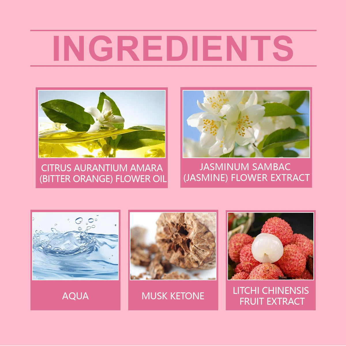 Jasmine Body Perfume Spray for Fresh, Light Scent