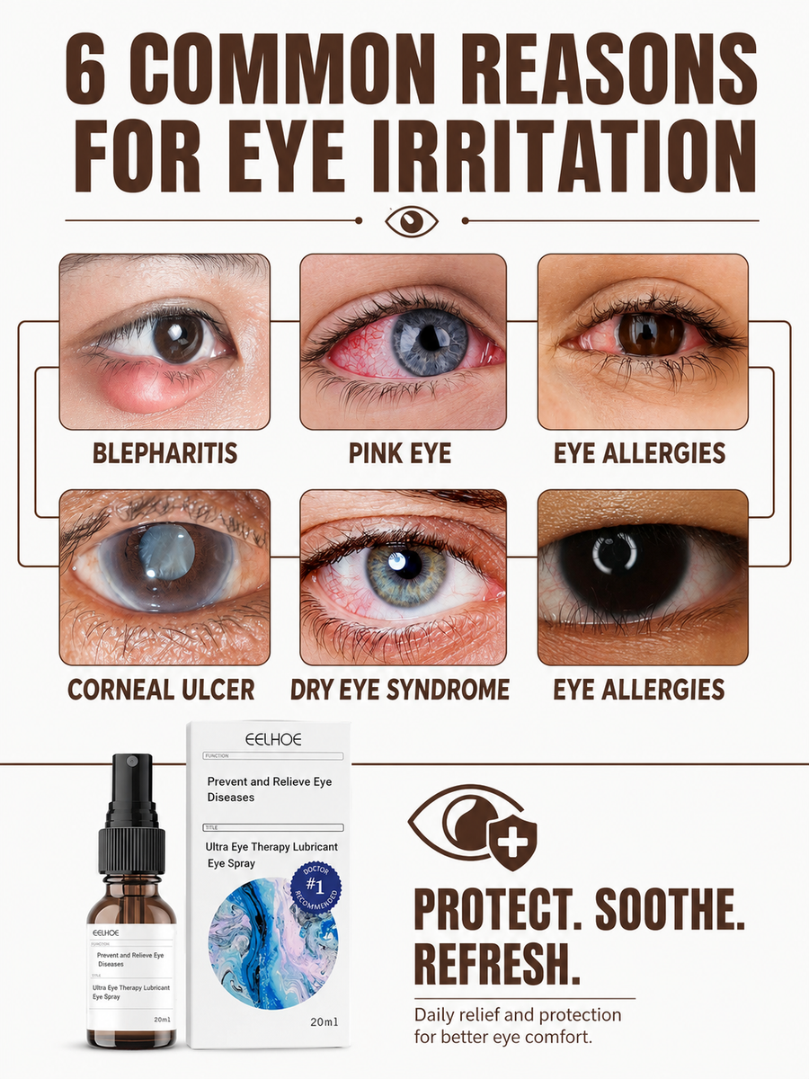 Eye Lubricant Spray — Immediate Relief from Dryness & Redness