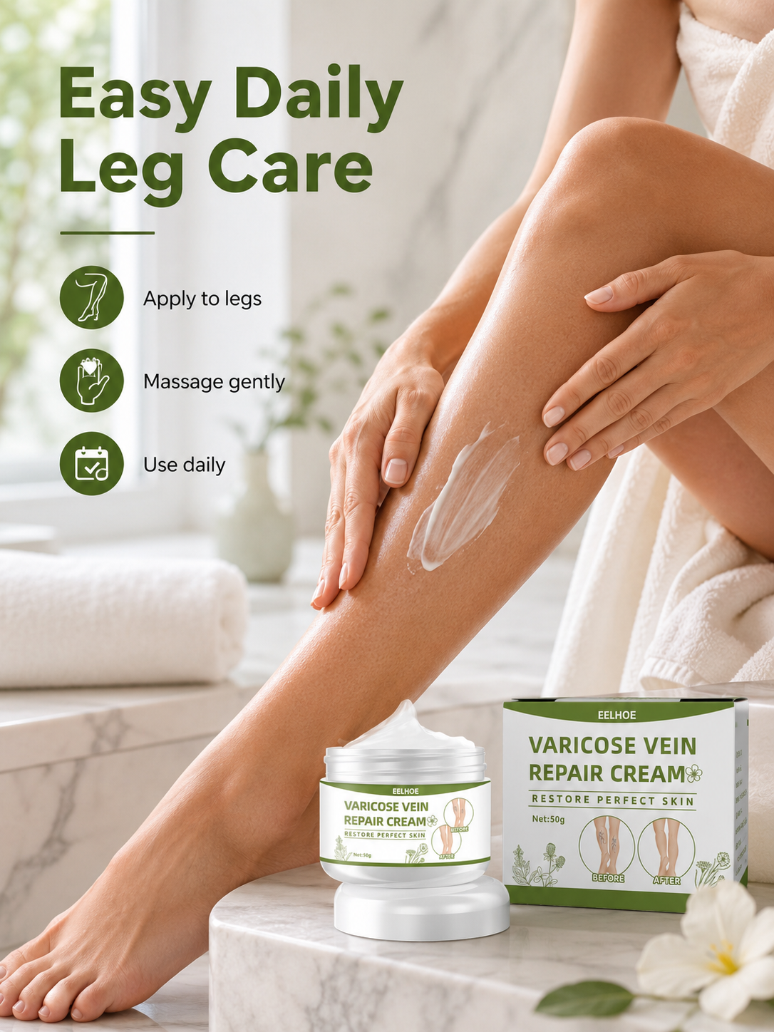 Moisturizing Leg Massage Cream