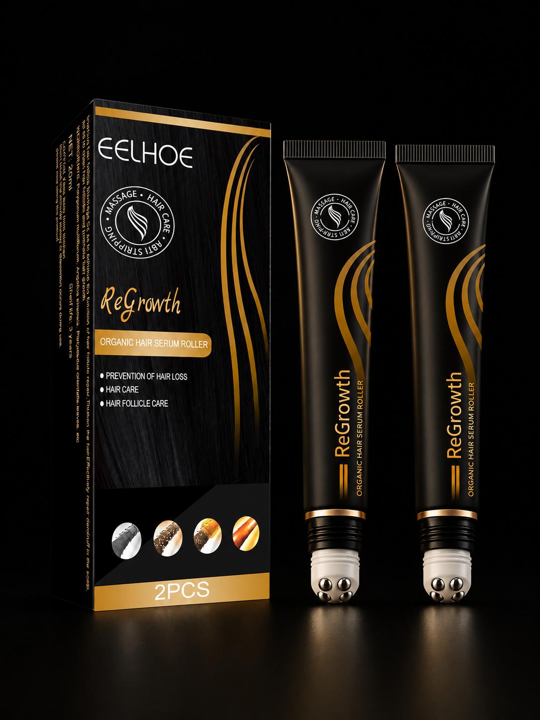 EELHOE ReGrowth Ball-Bearing Scalp Serum Set 2×20ml
