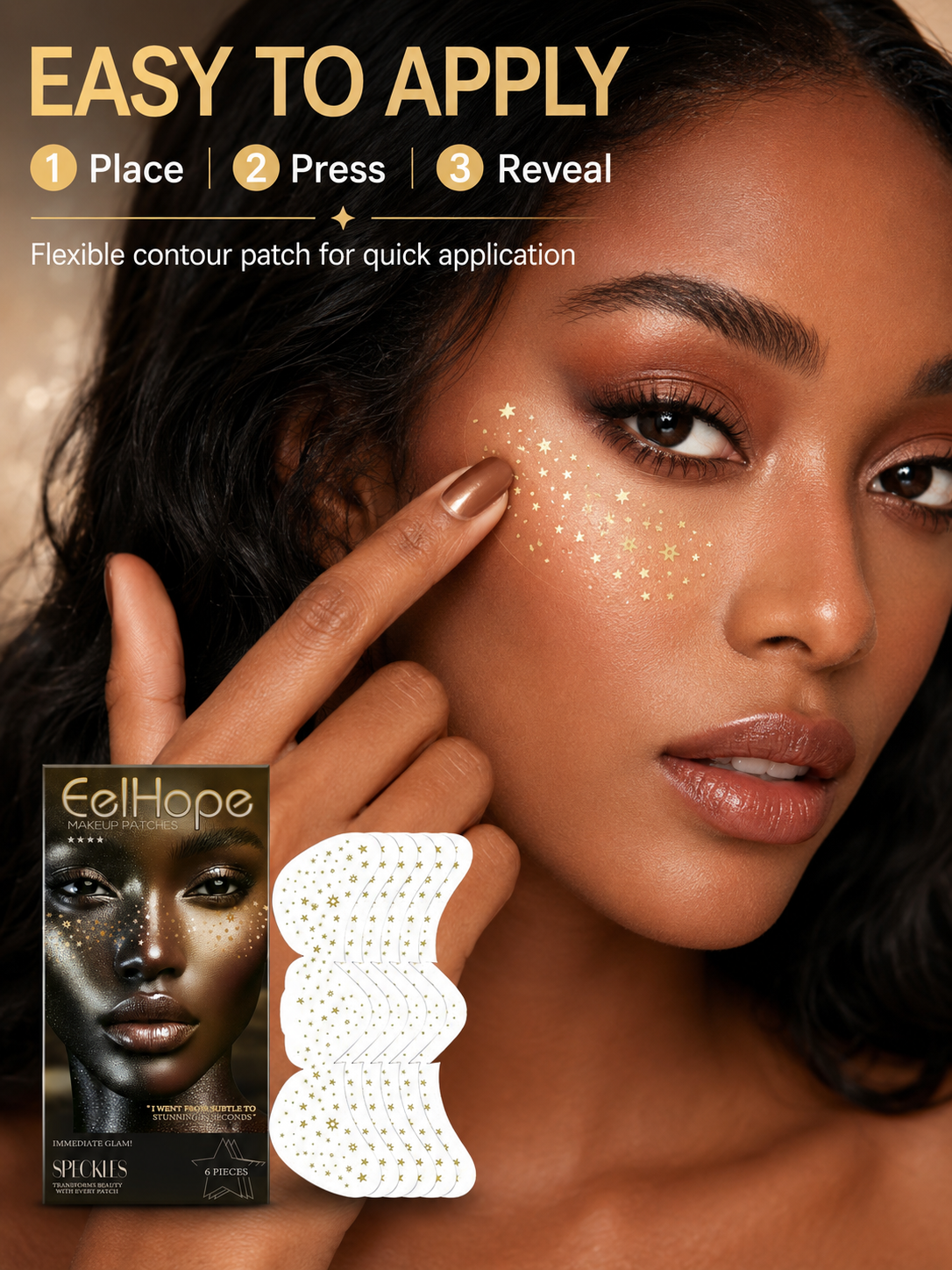 Glitter Freckle Patches — Instant Faux Freckles | Eelhope