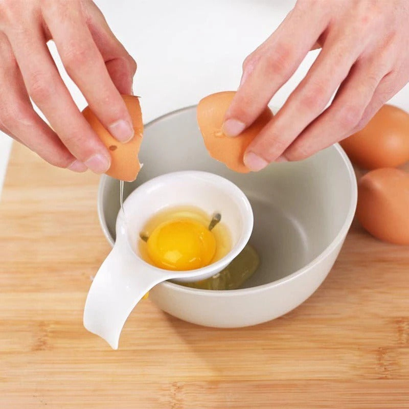 Egg Separator Bowl with Handle for Clean Yolk Separation