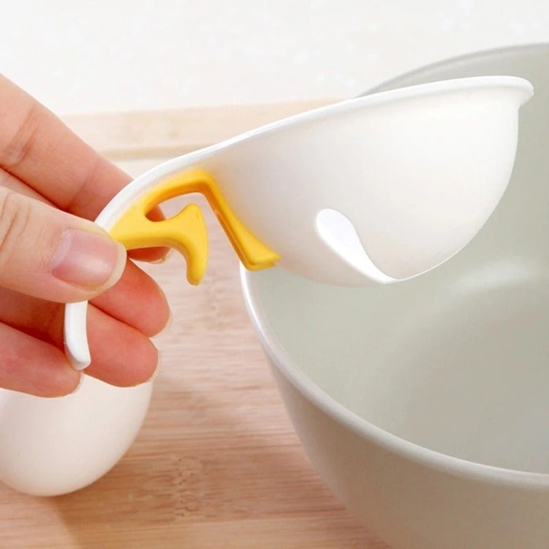 Egg Separator Bowl with Handle for Clean Yolk Separation