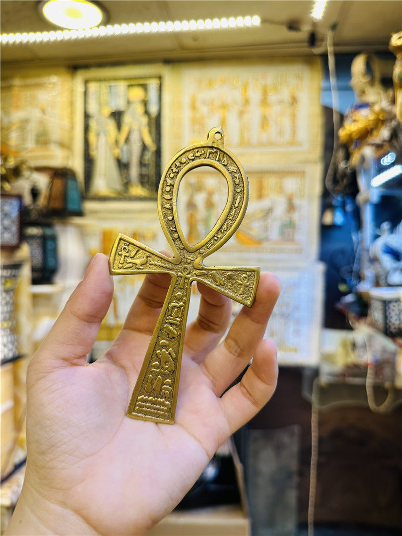 Egyptian Ankh Talisman – Meaningful Antique Brass Decor
