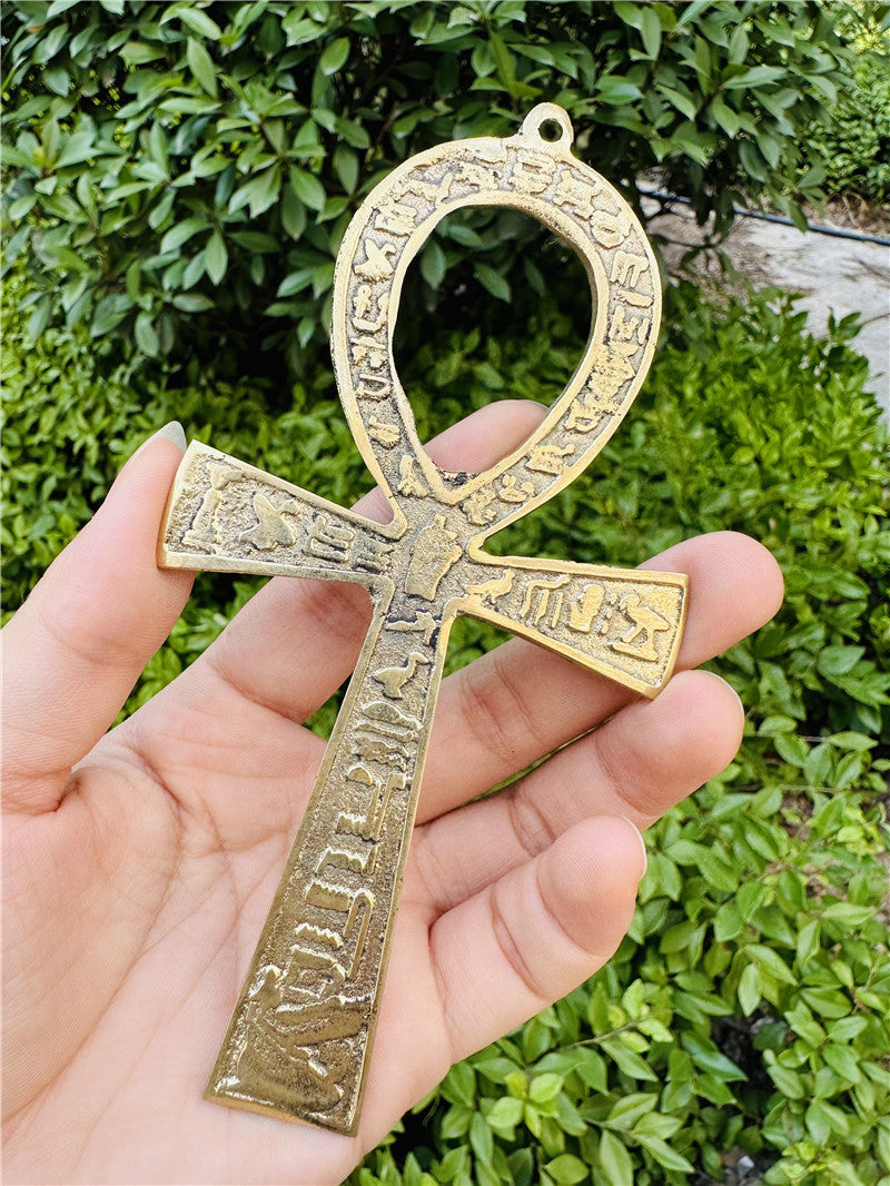 Egyptian Ankh Talisman – Meaningful Antique Brass Decor
