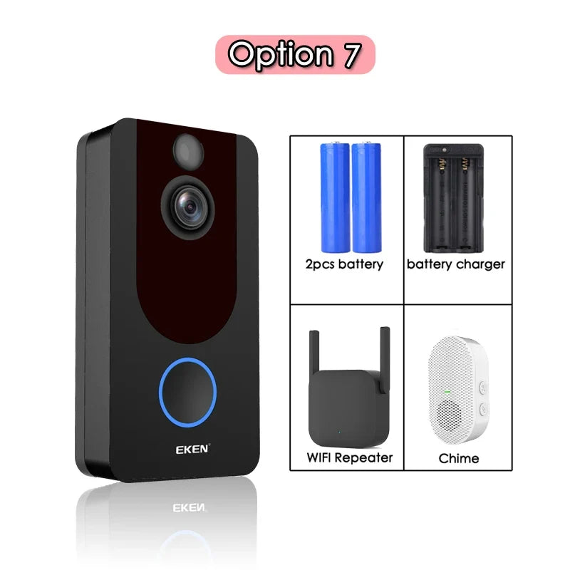 Wireless Video Doorbell Camera with 1080P Night Vision