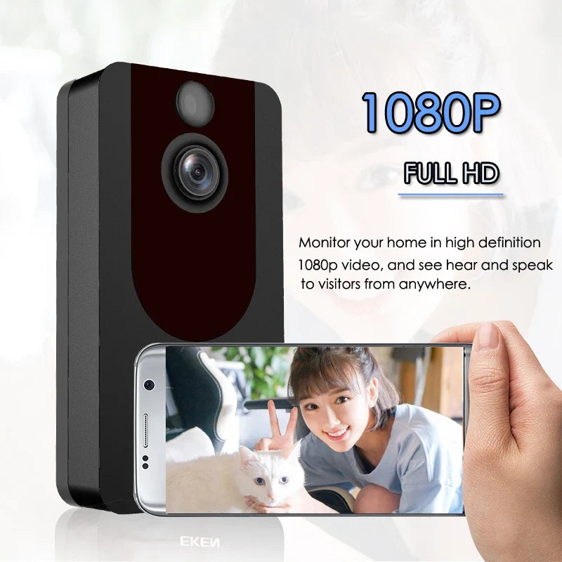 Wireless Video Doorbell Camera with 1080P Night Vision