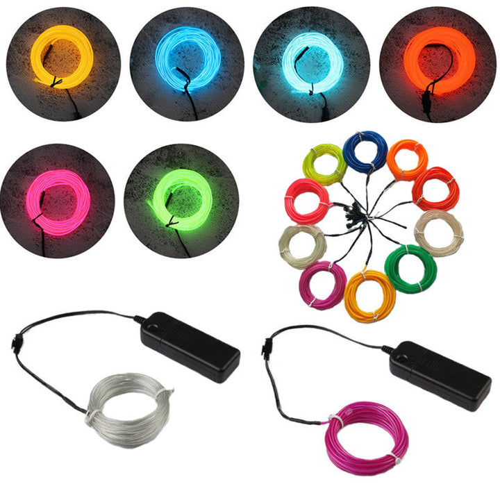 Flexible EL Wire Neon Light Strip for Parties & Decor