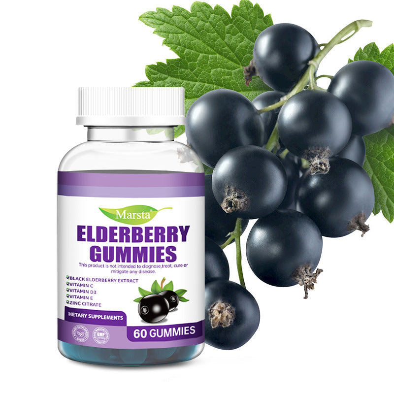 Black Elderberry Gummies with Vitamin C, D3 & Zinc