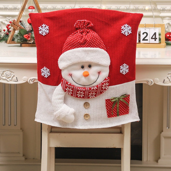 Christmas Chair Covers | 3D Santa Snowman Reindeer