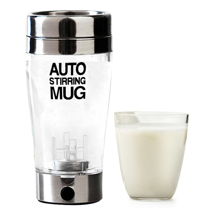 Auto Stirring Mug for Protein Shakes and Hot Coffee