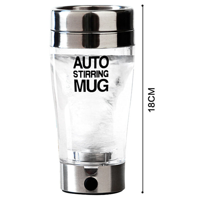Auto Stirring Mug for Protein Shakes and Hot Coffee