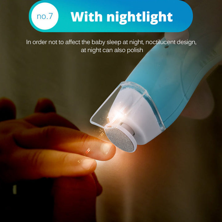 Baby Nail Trimmer With Nightlight, 9 Grinding Heads