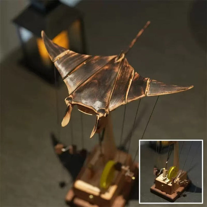 Electric Manta Ray Ornament | Kinetic Statement Decor