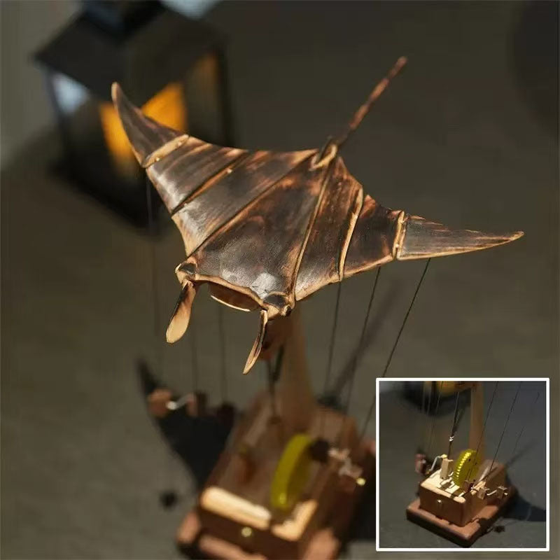 Electric Manta Ray Ornament | Kinetic Statement Decor