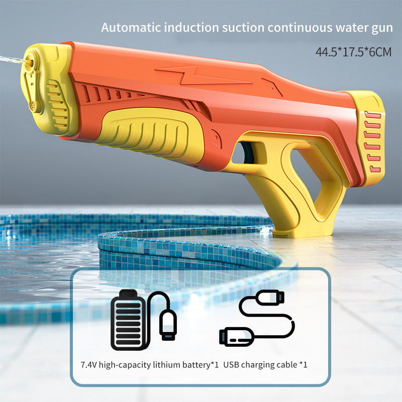 Electric Water Gun Toy With Continuous Spray Action