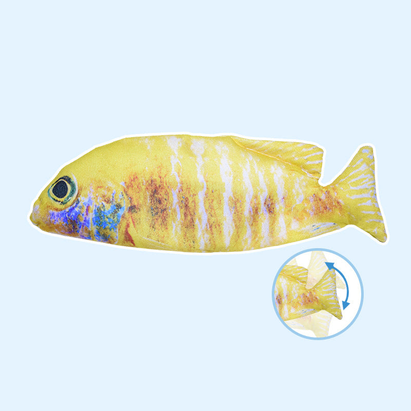 Interactive Fish Cat Toy With Jumping Motion & Catnip