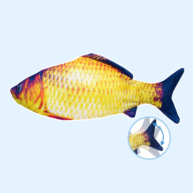 Interactive Fish Cat Toy With Jumping Motion & Catnip