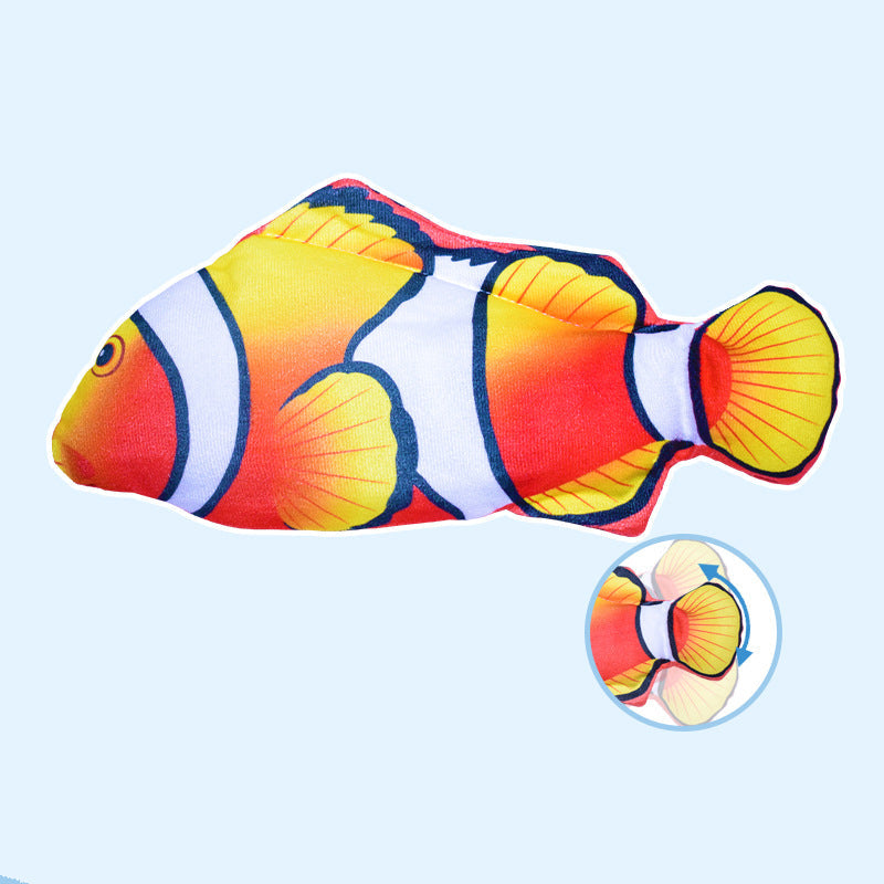 Interactive Fish Cat Toy With Jumping Motion & Catnip