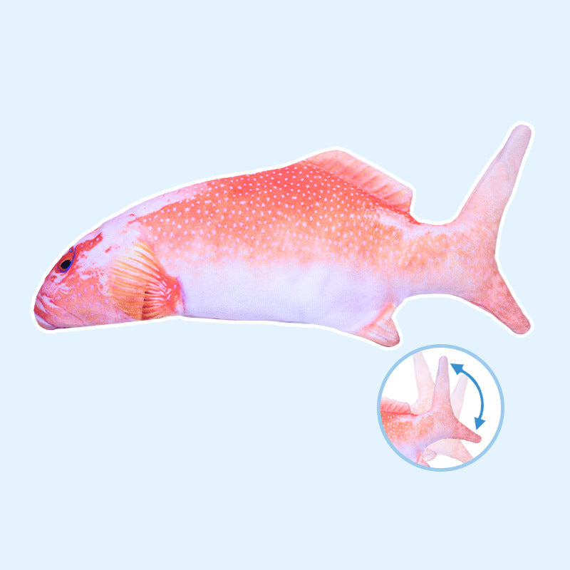 Interactive Fish Cat Toy With Jumping Motion & Catnip