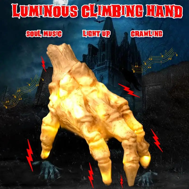 Electric Halloween Skeleton Hand With Sound & Light