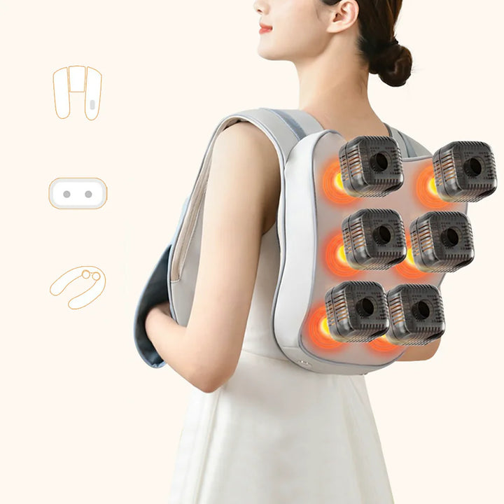 Heated Neck and Shoulder Massager for Back and Waist Relief