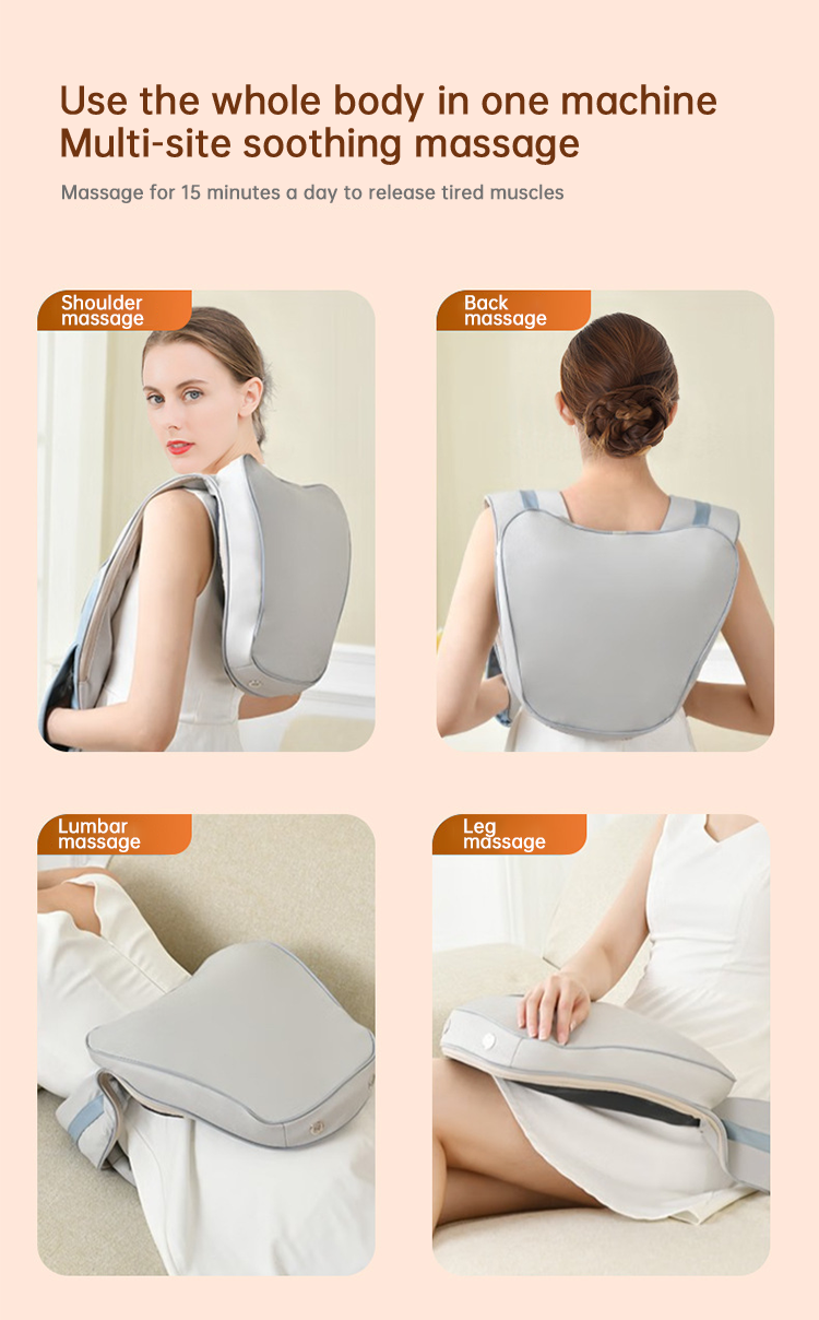 Heated Neck and Shoulder Massager for Back and Waist Relief