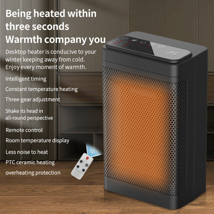 Desktop Mini Electric Heater With Three-Second Warmup