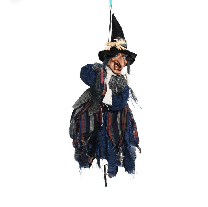 Hanging Witch Ghost Halloween Decoration With Lights