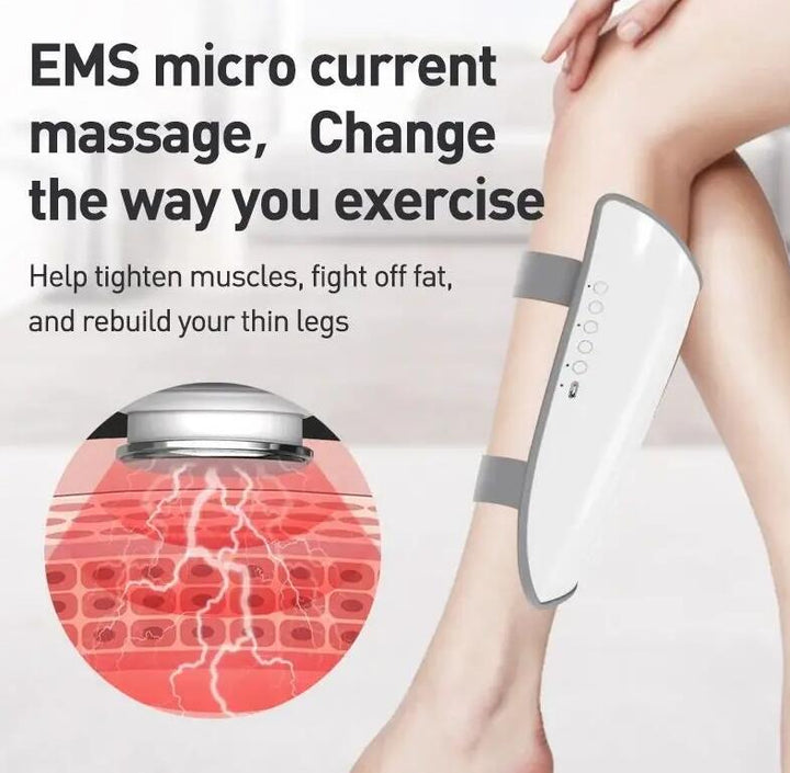 Cordless Calf Massager with EMS, Heat and Vibration