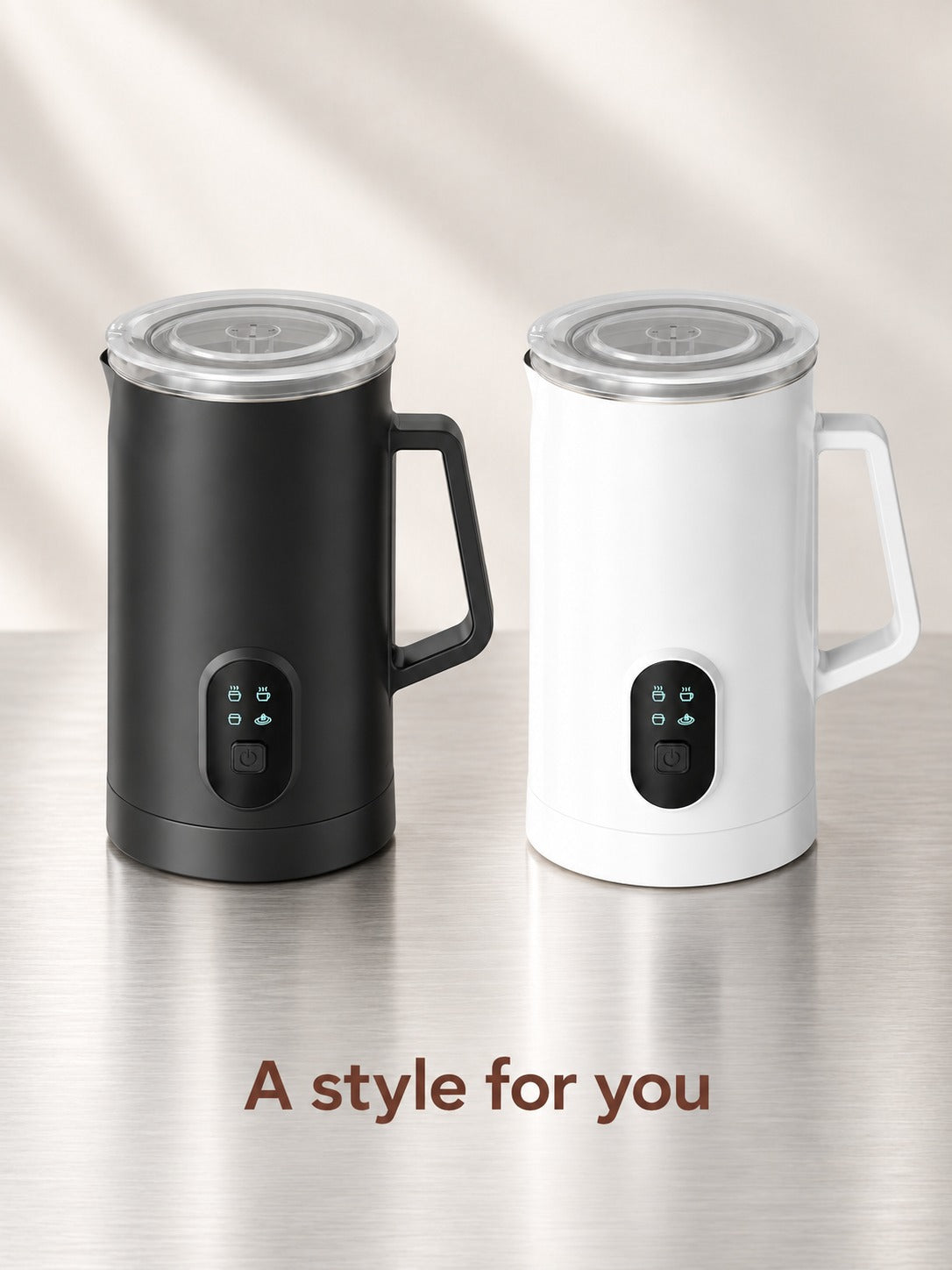 Electric Milk Frother for Café-Style Foam at Home