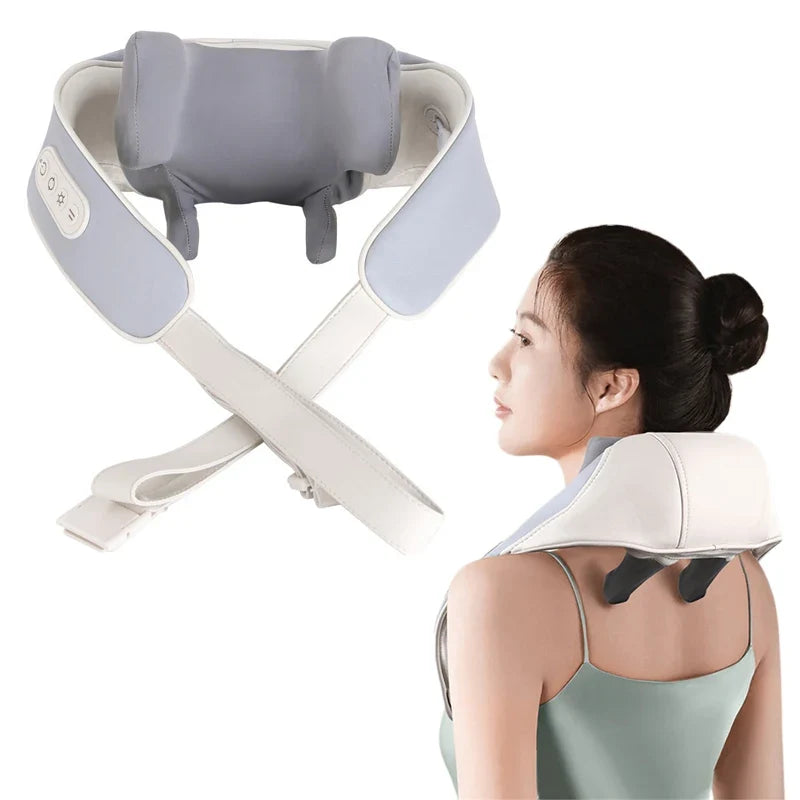 Electric Neck Massager Shawl with Heat and Shiatsu