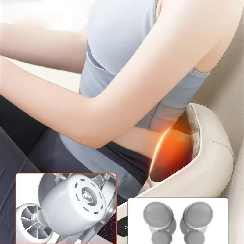 Electric Neck Massager Shawl with Heat and Shiatsu